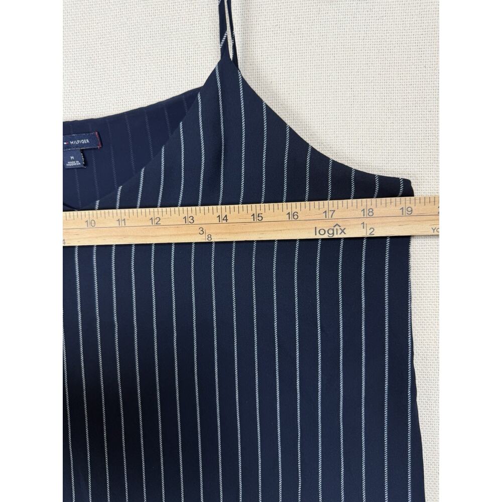 Tommy Hilfiger Cami Camisole Tank Top Women's M Navy White Striped Lined - Picture 14 of 16